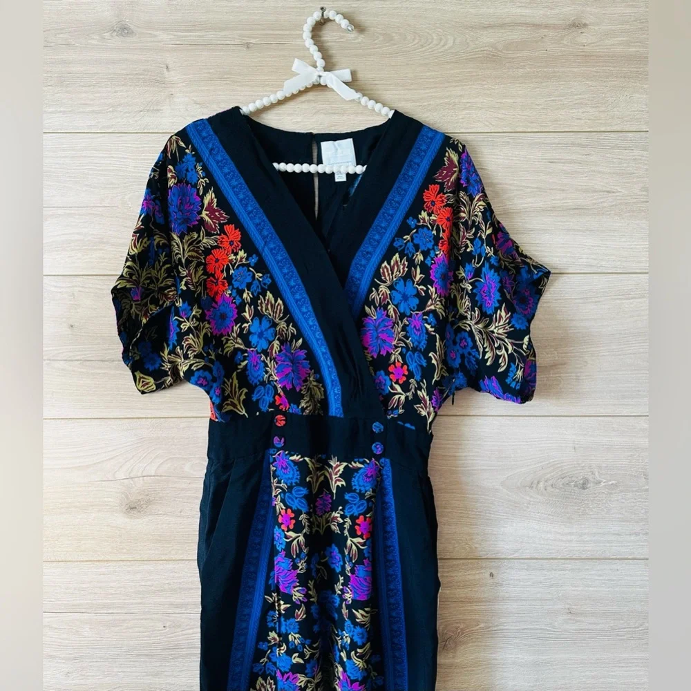 Anthropologie Multicolor Floral Jumpsuit